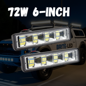 72W 6 INCH WORK LIGHT (SET OF 2)